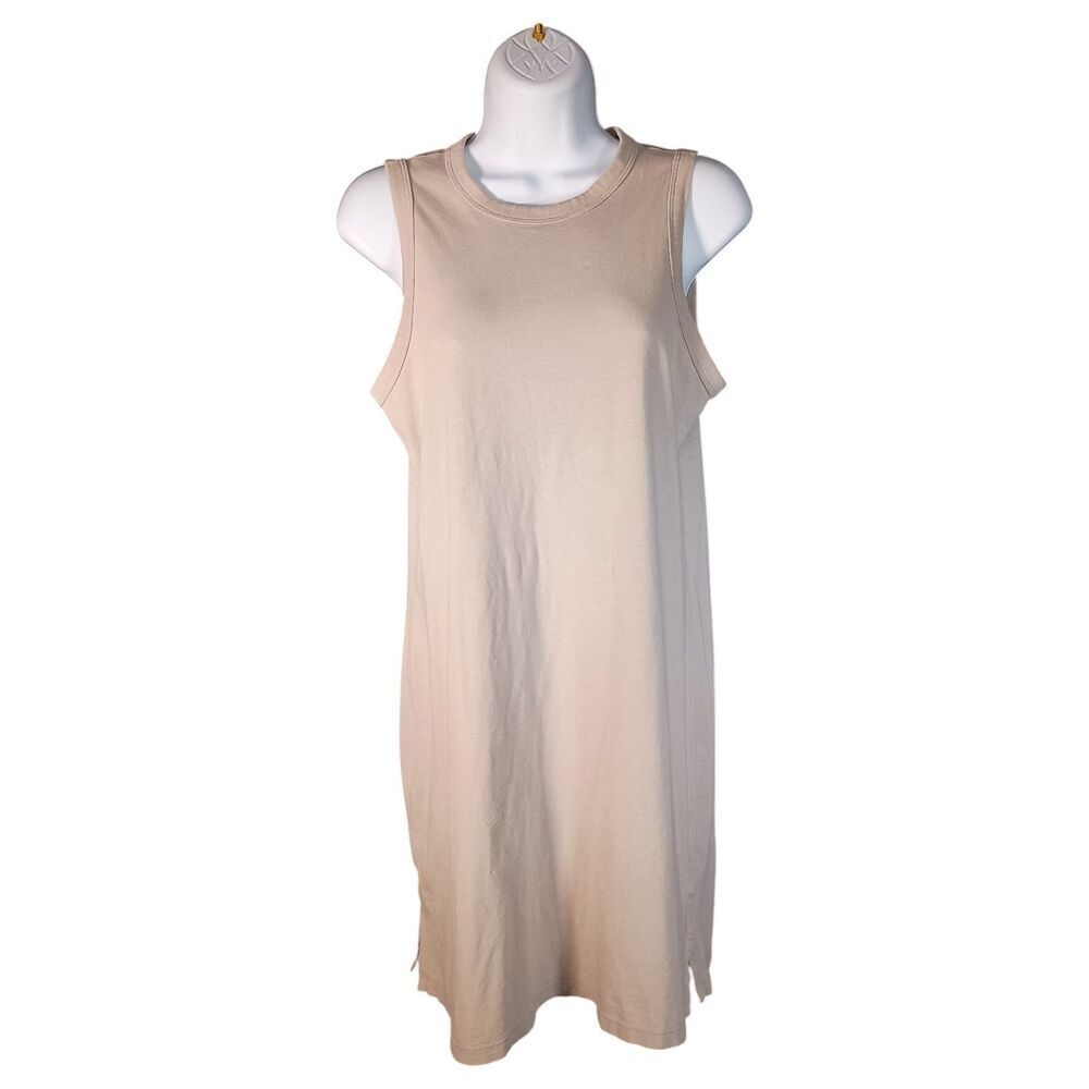 Lululemon Tank Dress Womens Medium Sleeveless Knee Length Knit Grey